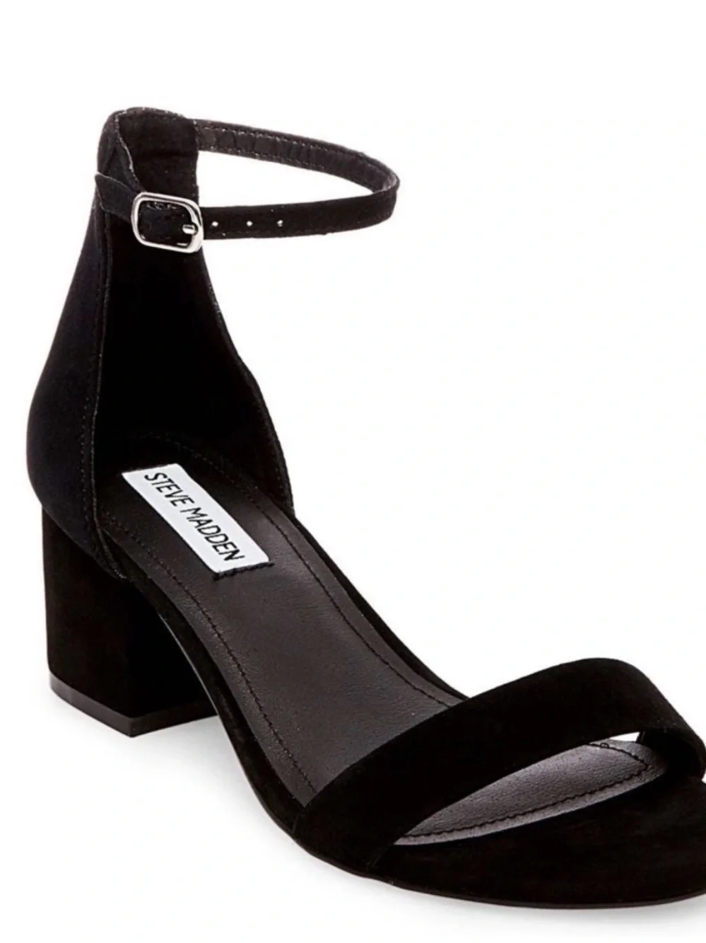 STEVE MADDEN IRENEE BLACK NUBUCK SIZE 6